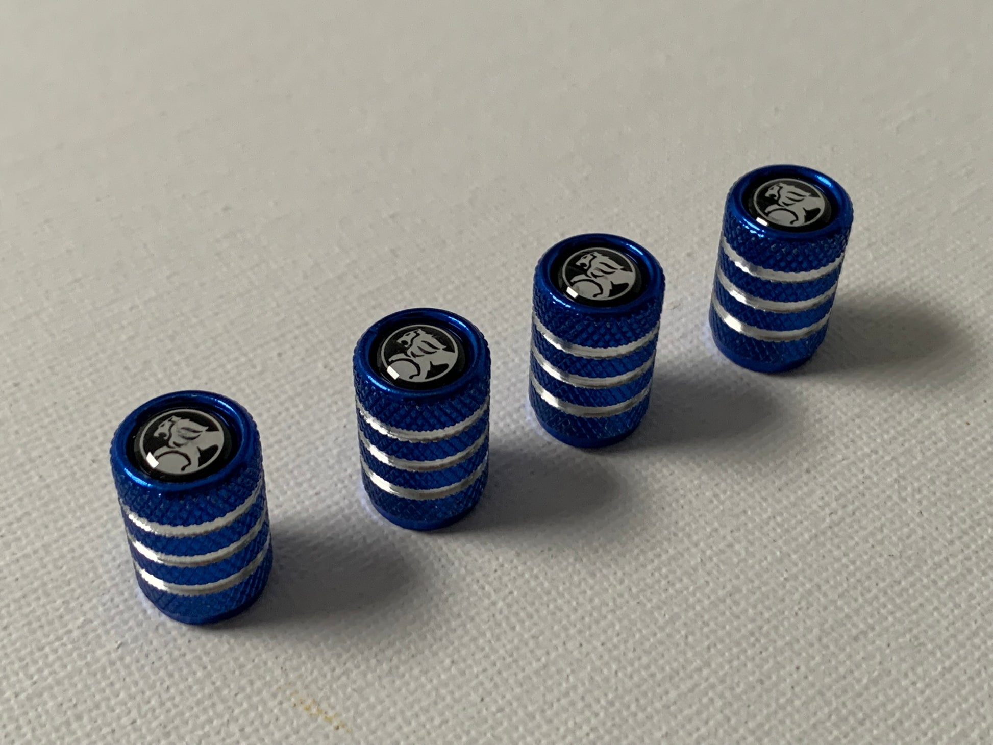 4pcs Holden Valve Cap Protection Cover For Holden (Fits all Holden Models) (Blue)