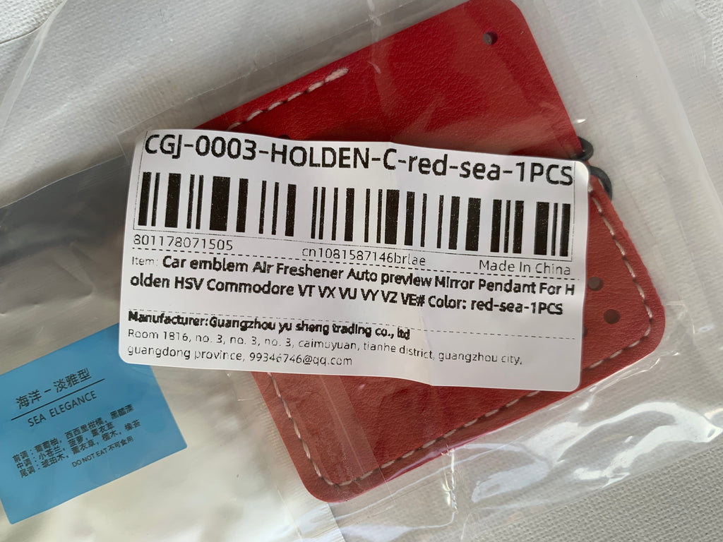 1pcs Car Aromatherapy Pendant Air Freshener For Holden (Brand New)