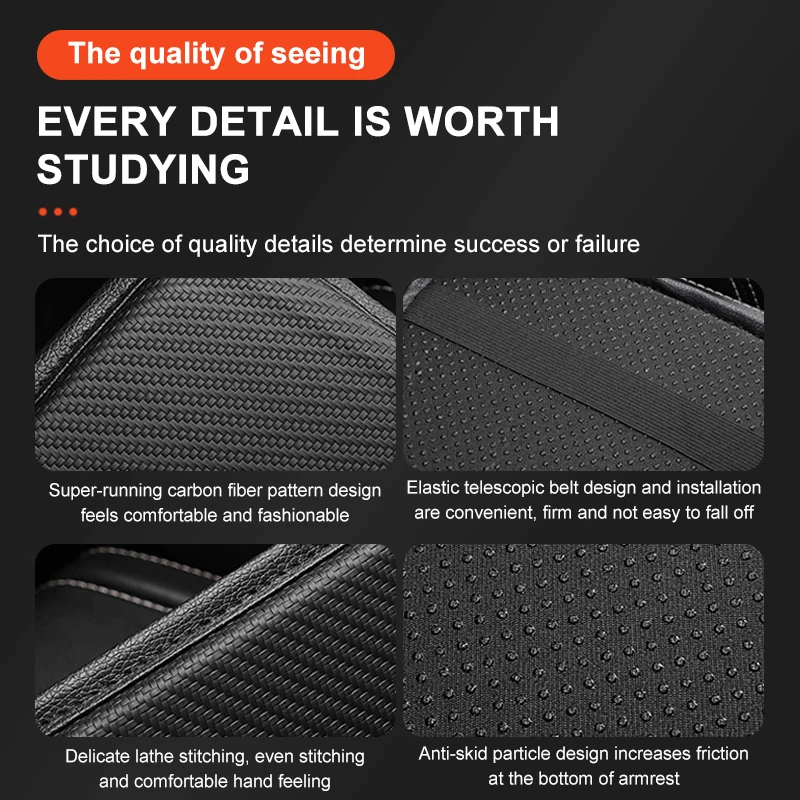 1pc Leather Armrest Cover For Center Console (Fits Holden VE Models)